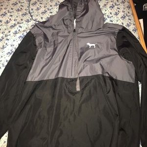 GREY & BLACK PARKA PINK VS